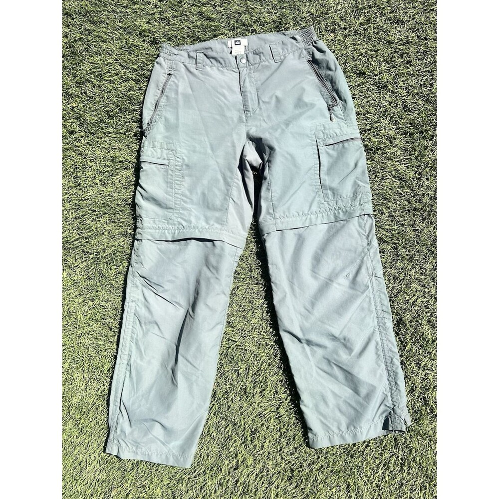 REI Co-op Sahara Convertible Hiking Pants Womens 10P Green Cargo Zip Off UPF50